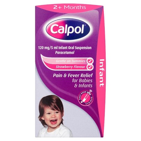 Calpol Two Plus Months Strawberry Sugar Free