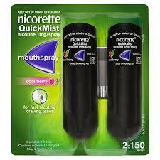 Nicorette Quickmist Mouth Spray Cool Berry Duo Pack