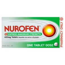 Nurofen Express Maximum Strength 400mg Ibuprofen Tablets