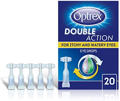 Optrex Double Action For Itchy And Watery Eyes Single Use Vials