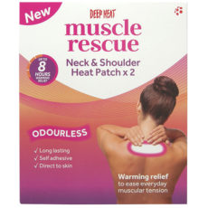 Deep Heat Muscle Rescue Neck & Shoulder Pain Relieving Heat Patch