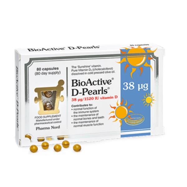 Pharmanord BioActive D-Pearls 38ug/1520IU