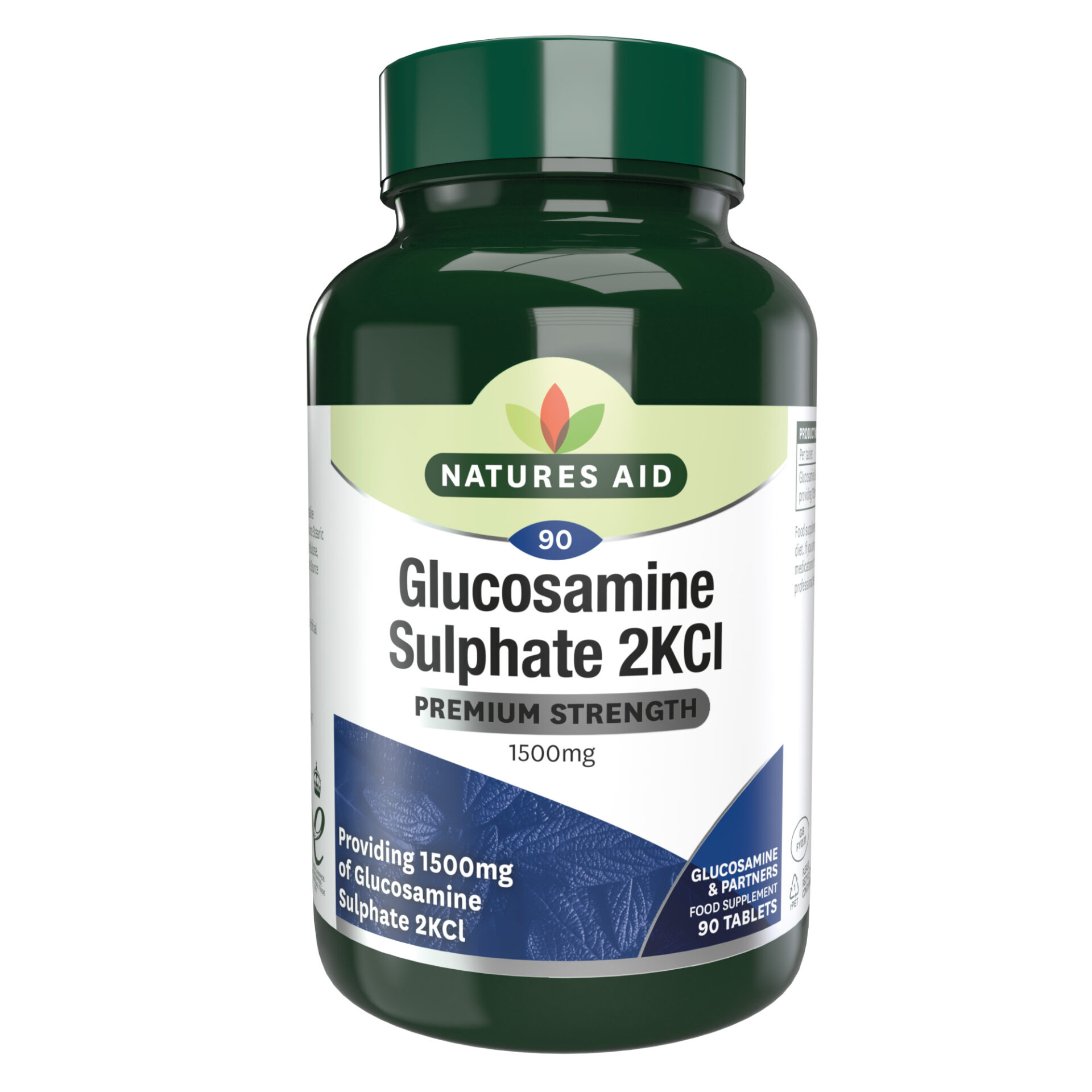 Natures Aid Glucosamine Sulphate 2KCI 1500mg