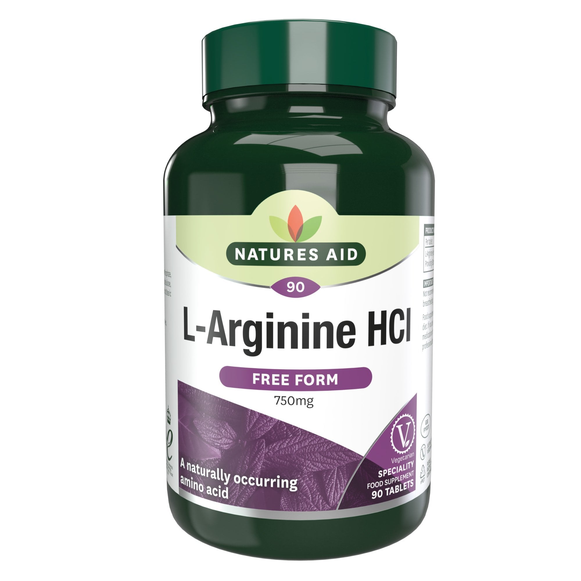 Natures Aid L-Arginine HCL 750mg