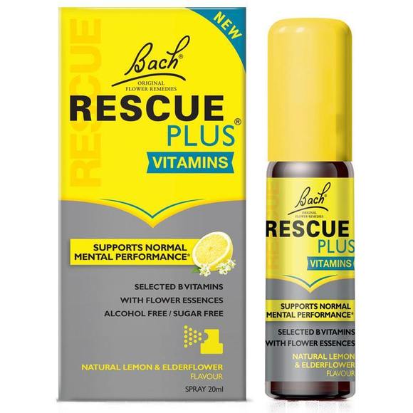 Bach Rescue Plus Vitamins Lemon & Elderflower Spray