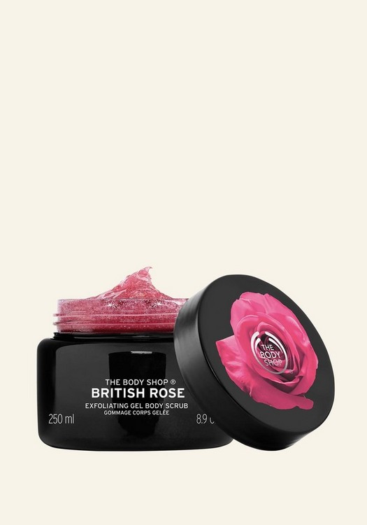 The Body Shop British Rose Exfoliating Gel Body Scrub