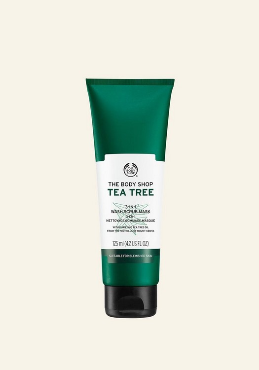 The Body Shop Tea Tree 3in1 Wash Scrub Mask