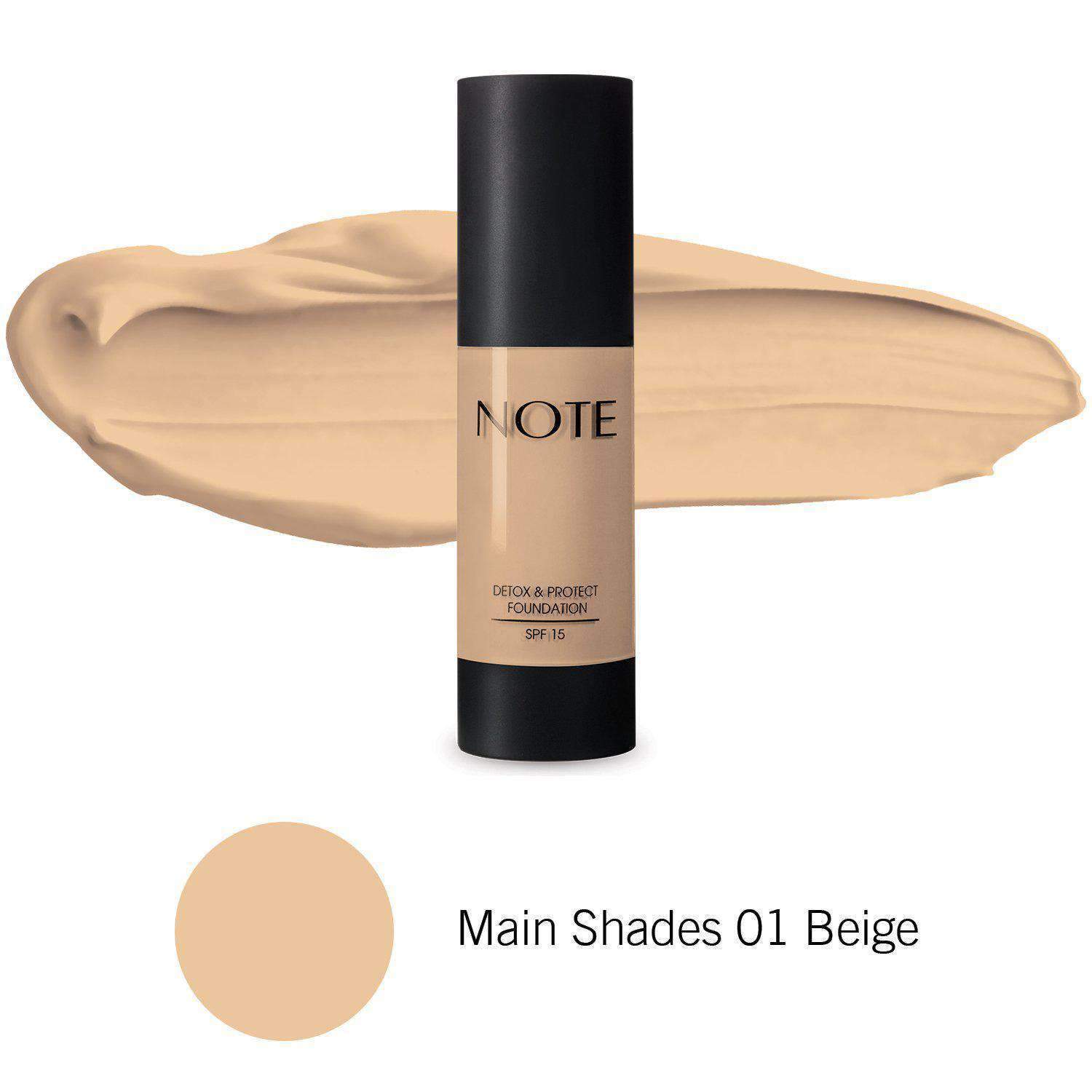 Note Cosmetics Detox & Protect Foundation SPF15