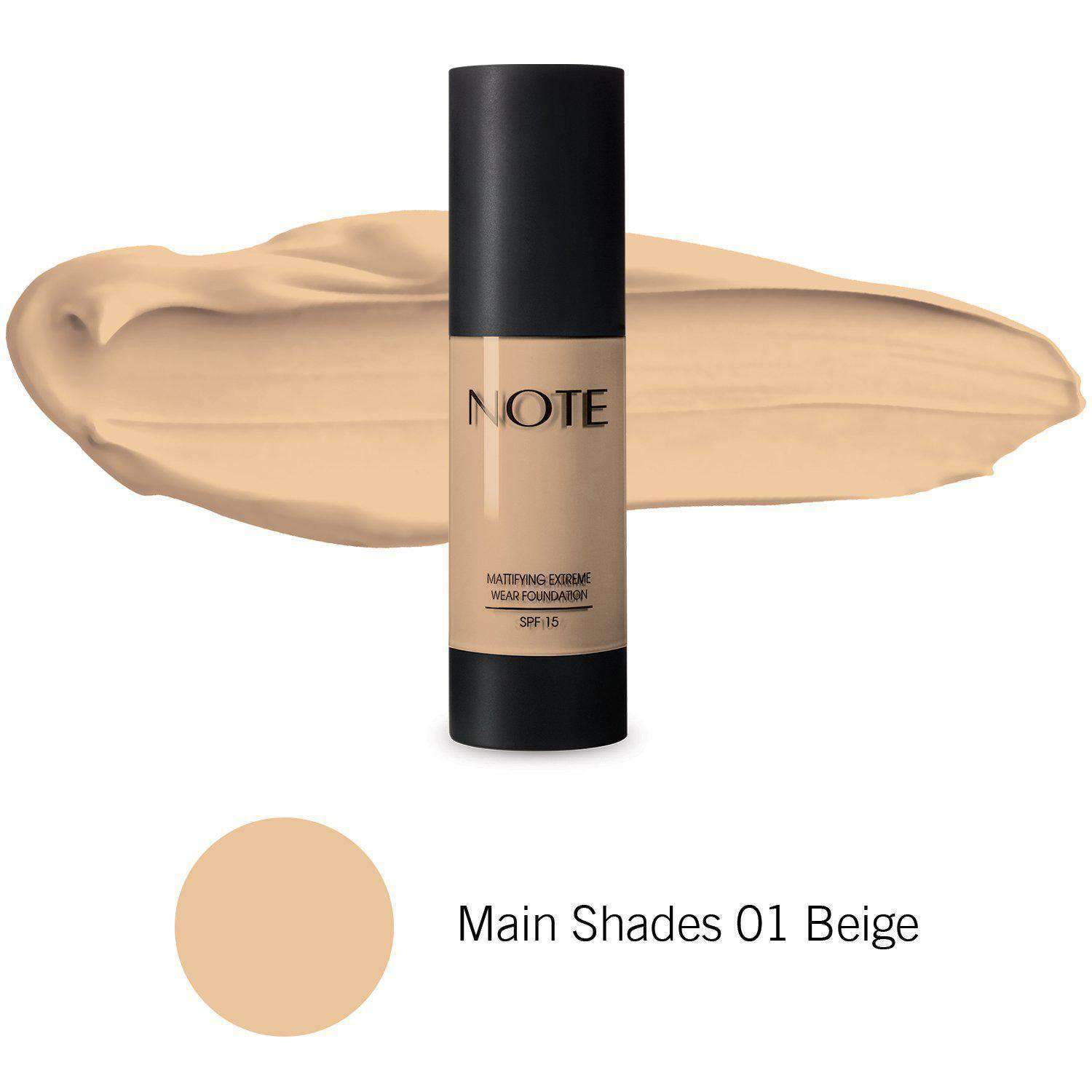 Note Cosmetics Mattifying Extreme Wear Foundation