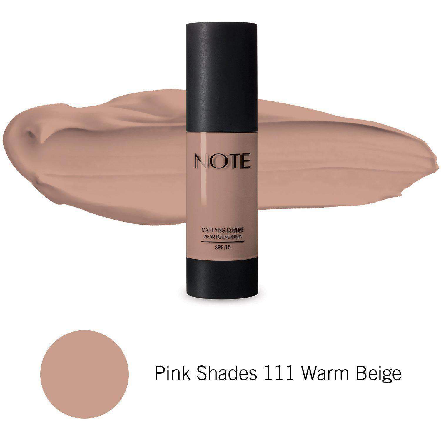 Note Cosmetics Mattifying Extreme Wear Foundation