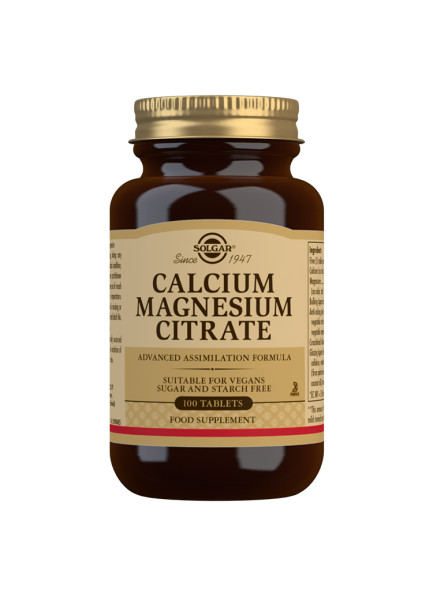 SOLGAR Calcium Magnesium Citrate 100 Tablets