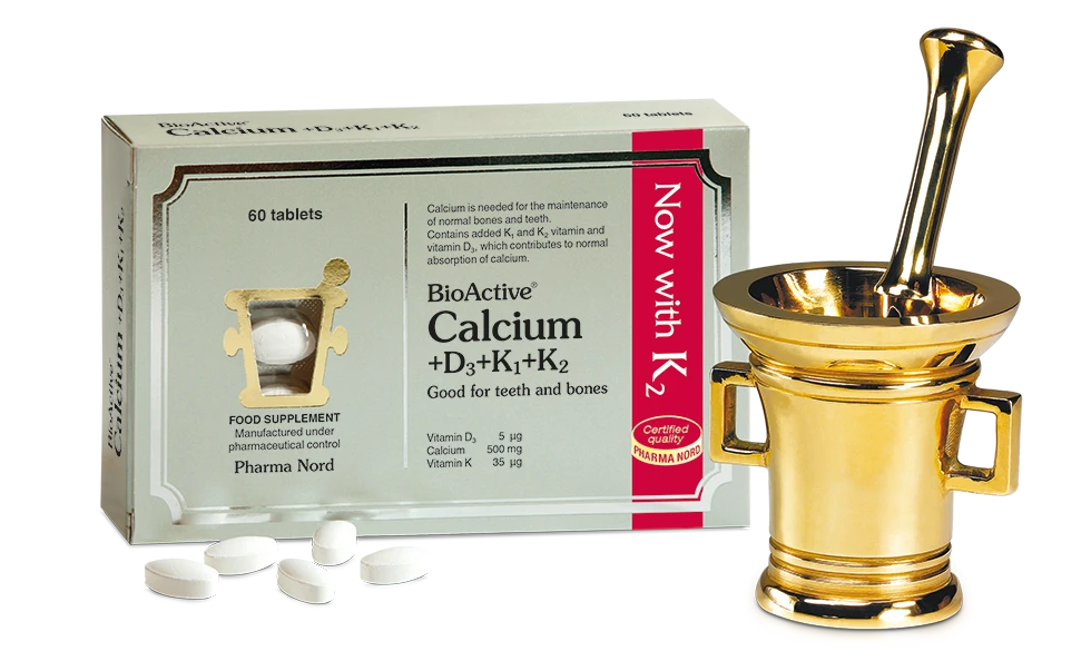 Pharmanord BioActive Calcium+D3+K1+K2 60 Tablets