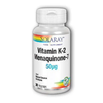 Solaray Vitamin K-2 Menaquinone-7 50ug 30 Capsules
