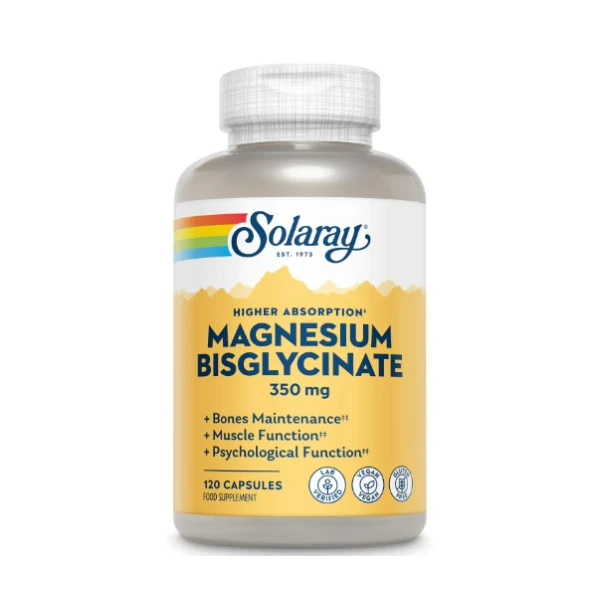 Solaray Magnesium Bisglycinate 350mg 120 Capsules