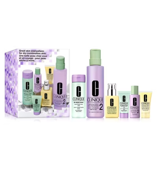 Clinique Great Skin Everywhere Gift Set: Dry Combination